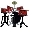 BATERÍA PERCURSION RHINO DRUMS RED CON BANQUETA 75X68X54 CM