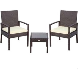 CONJUNTO DE 2 SILLONES (54,5X56X79 CM) + MESITA (43,5 X 39 CM) AKTIVE