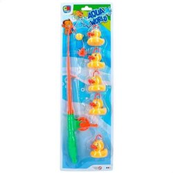 JUEGO DE PESCA AQUA WORLD CON CAÑA Y 5 PATITOS EN BLISTER