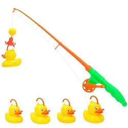 JUEGO DE PESCA AQUA WORLD CON CAÑA Y 5 PATITOS EN BLISTER