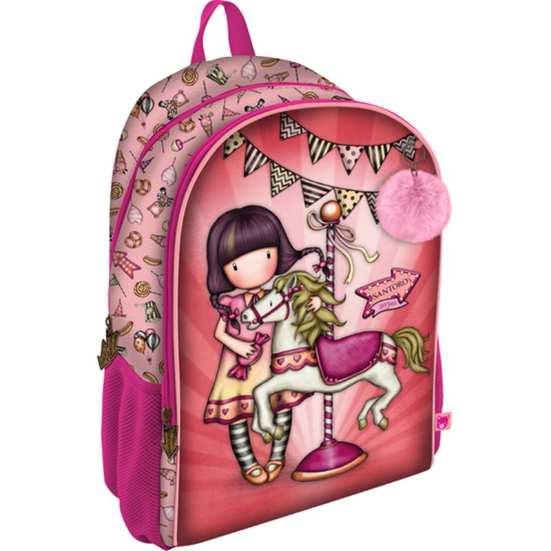 MOCHILA 2 CREMALLERAS GORJUSS™ FAIRGROUND "CAROUSEL"