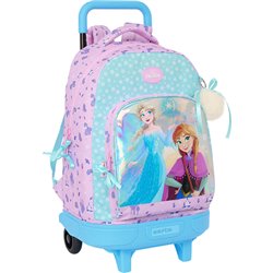 MOCHILA GDE. C/RUEDAS COMPACT EXTRAIBLE FROZEN "COOL DAYS"