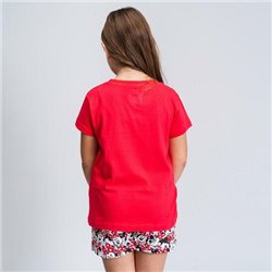 PIJAMA CORTO SINGLE JERSEY PUNTO MINNIE RED