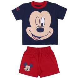 PIJAMA CORTO SINGLE JERSEY MICKEY ROJO