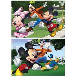 MICKEY&FRIENDS PUZZLE DOBLE 2X48