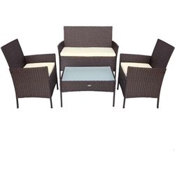 CONJUNTO DE SOFÁ(104X58X84 CM) + 2 SILLONES (57,5X58X84 CM) + MESA (71X41X39 CM) AKTIVE