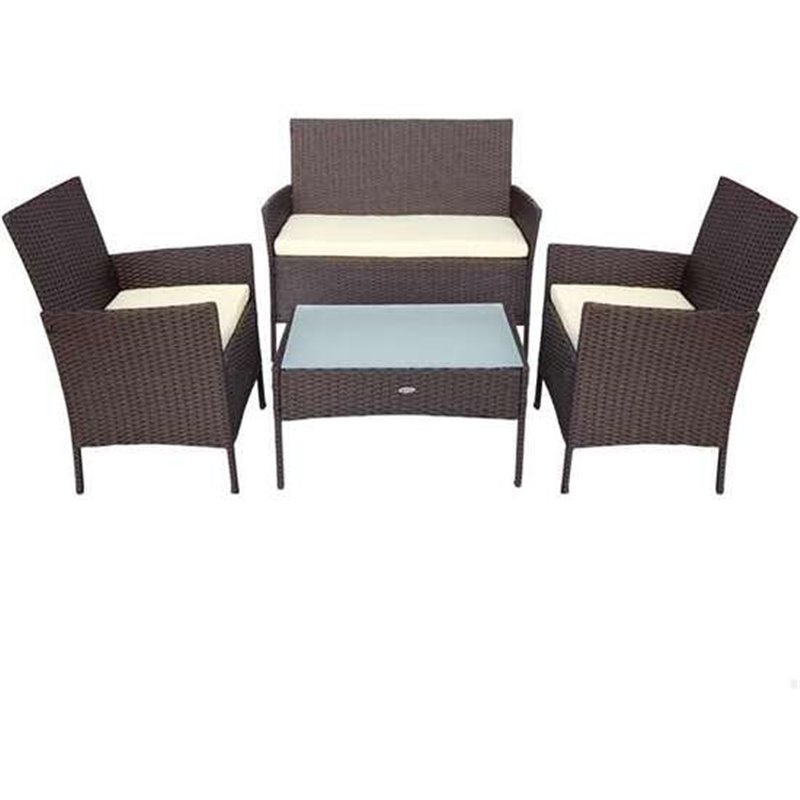 CONJUNTO DE SOFÁ(104X58X84 CM) + 2 SILLONES (57,5X58X84 CM) + MESA (71X41X39 CM) AKTIVE