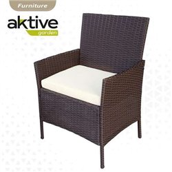 CONJUNTO DE SOFÁ(104X58X84 CM) + 2 SILLONES (57,5X58X84 CM) + MESA (71X41X39 CM) AKTIVE