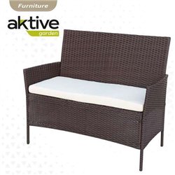 CONJUNTO DE SOFÁ(104X58X84 CM) + 2 SILLONES (57,5X58X84 CM) + MESA (71X41X39 CM) AKTIVE