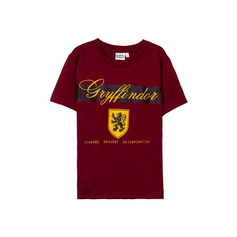 CAMISETA CORTA SINGLE JERSEY HARRY POTTER DARK RED