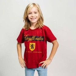 CAMISETA CORTA SINGLE JERSEY HARRY POTTER DARK RED