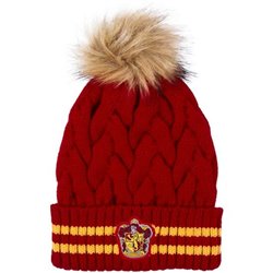 GORRO TRICOT POMPOM HARRY POTTER GRYFFINDOR RED