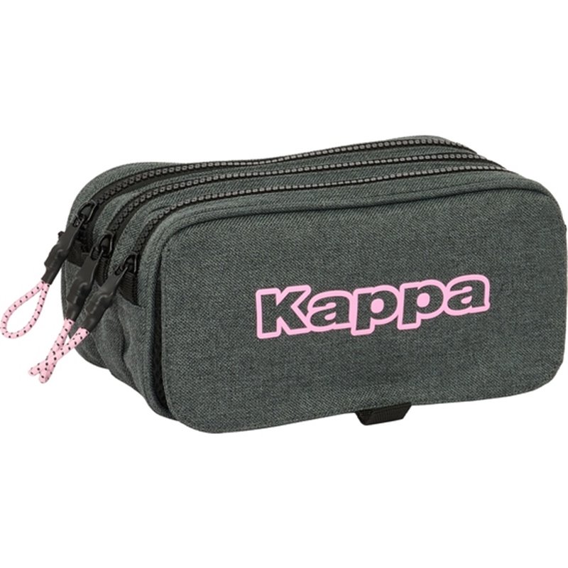 PORTATODO TRIPLE BIG KAPPA "SILVER PINK"