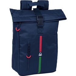 MOCHILA SOLAPA PARA PORTATIL 15,6 BENETTON "ITALY"