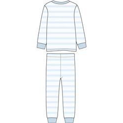 PIJAMA LARGO VELOUR COTTON BLUEY