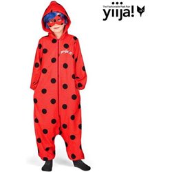 DISFRAZ LADYBUG PYJAMAS 10-12 AÑOS (MONO CON CAPUCHA, PELUCA Y ANTIFAZ)