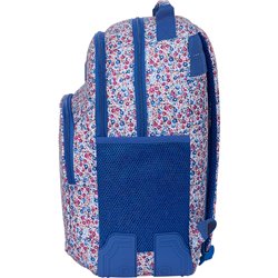 MOCHILA GRANDE "FLORES COIMBRA AZUL"