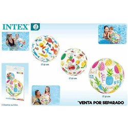 PELOTA HINCHABLE TRANSPARENTE 51CM.