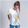 CAMISETA CORTA SINGLE JERSEY PUNTO SNOOPY WHITE