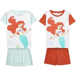 PIJAMA CORTO PRINCESS LA SIRENITA RED