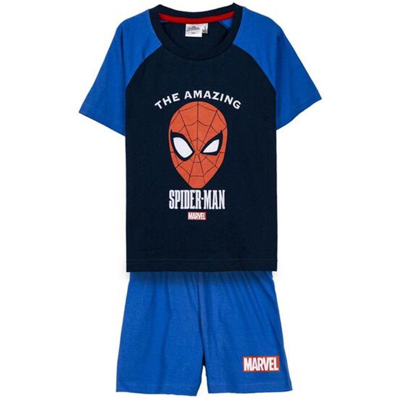 PIJAMA CORTO SINGLE JERSEY SPIDERMAN BLUE