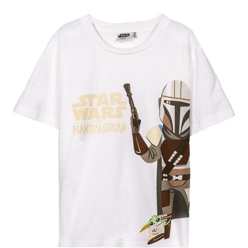 CAMISETA CORTA SINGLE JERSEY THE MANDALORIAN BROWN