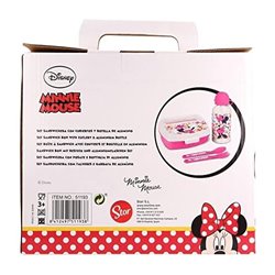 SET DE BOTELLA Y SANDWICHERA + CUBIERTOS MINNIE MOUSE "LUCKY"