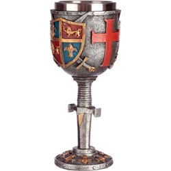 COPA ESCUDO Y ESPADA MEDIEVAL