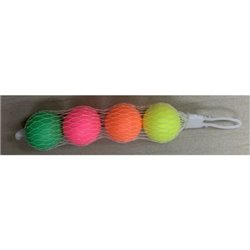 SET 4 PELOTAS 40MM. FLUOR COLORES