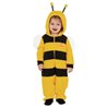 DISFRAZ INFANTIL ABEJA MAYA PIJAMA MONO CON CAPUCHA, ANTENAS Y ALAS TALLA 12-24 M