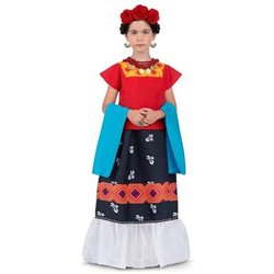 DISFRAZ INFANTIL FRIDA KAHLO TALLA 5-6 AÑOS