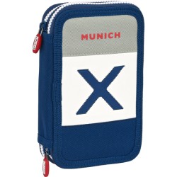 PLUMIER DOBLE PQÑO 28 PCS MUNICH "COLLEGE"