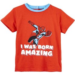 CAMISETA CORTA SINGLE JERSEY SPIDERMAN RED