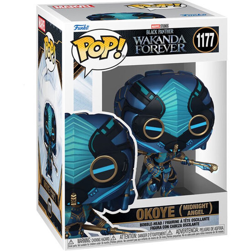 FIGURA POP MARVEL BLACK PANTHER WAKANDA FOREVER OKOYE