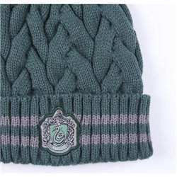 GORRO TRICOT POMPOM HARRY POTTER SLYTHERIN DARK GREEN