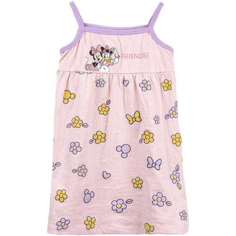 VESTIDO SINGLE JERSEY ACCESORIOS MINNIE LIGHT PINK