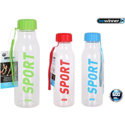 BOTELLA SPORT AGUA 600ML BEWINNER - COLORES SURTIDOS