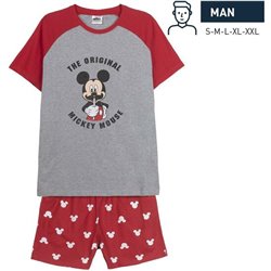 PIJAMA CORTO SINGLE JERSEY PUNTO MICKEY RED