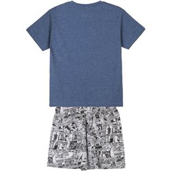 PIJAMA CORTO SINGLE JERSEY PUNTO MARVEL GRAY