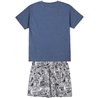 PIJAMA CORTO SINGLE JERSEY PUNTO MARVEL GRAY