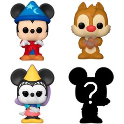 BLISTER 4 FIGURAS BITTY POP DISNEY SORCERER MICKEY - Teknashop Ltd