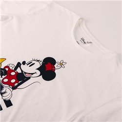 CAMISETA CORTA SINGLE JERSEY MINNIE WHITE - Teknashop Ltd