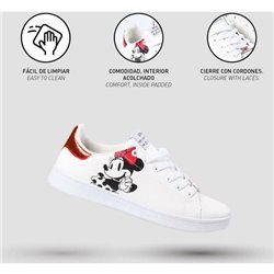 DEPORTIVA SUELA PVC MINNIE WHITE - Teknashop Ltd