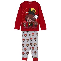 PIJAMA LARGO SINGLE JERSEY HARRY POTTER DARK RED - Teknashop Ltd