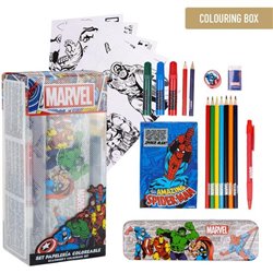 SET PAPELERÍA COLOREABLE MARVEL - Teknashop Ltd