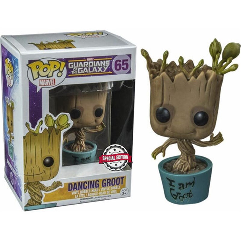 FIGURA POP MARVEL GUARDIANS OF THE GALAXY DANCING I AM GROOT EXCLUSIVE - Teknashop Ltd