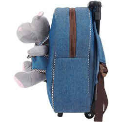 TROLLEY + PELUCHE HIPOPOTAMO HOLLY 38CM - Teknashop Ltd