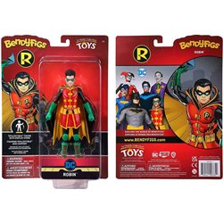 FIGURA MALEABLE BENDYFIGS ROBIN DC COMICS 19CM - Teknashop Ltd