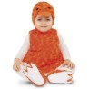 DISFRAZ BEBÉ PATITO PELUCHE NARANJA (VESTIDO, GORRO, COLA Y PATUCOS) TALLA 7-12 MESES - Teknashop Ltd