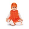 DISFRAZ BEBÉ PATITO PELUCHE NARANJA (VESTIDO, GORRO, COLA Y PATUCOS) TALLA 7-12 MESES - Teknashop Ltd